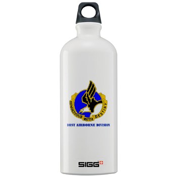 101ABN - M01 - 03 - DUI - 101st Airborne Division with Text Sigg Water Bottle 1.0L