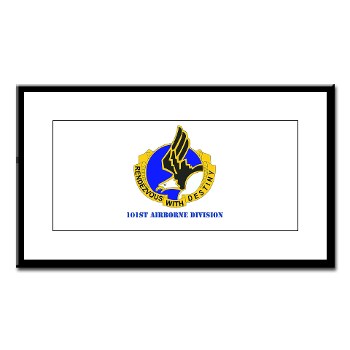 101ABN - M01 - 02 - DUI - 101st Airborne Division with Text Small Framed Print