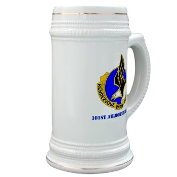 101ABN - M01 - 03 - DUI - 101st Airborne Division with Text Stein - Click Image to Close