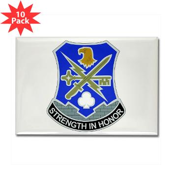 101ABN1BCT1BSTB - M01 - 01 - DUI - 1st Bde - Special Troops Bn - Rectangle Magnet (10 pack) - Click Image to Close