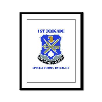 101ABN1BCT1BSTB - M01 - 02 - DUI - 1st Bde - Special Troops Bn with Text - FramedPanelPrint - Click Image to Close