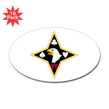 101SB - M01 - 01 - DUI - 101st Sustainment Brigade "Life Liners" - Sticker (Oval 10 pk)