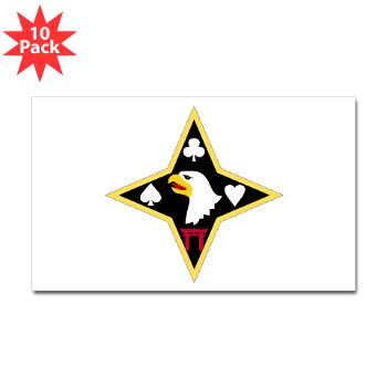 101SB - M01 - 01 - DUI - 101st Sustainment Brigade "Life Liners" - Sticker (Rectangle 10 pk)