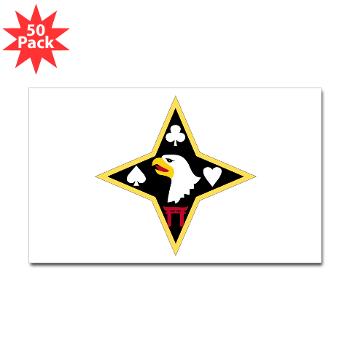 101SB - M01 - 01 - DUI - 101st Sustainment Brigade "Life Liners" - Sticker (Rectangle 50 pk)