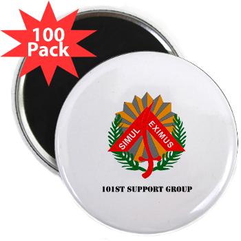 101SG - M01 - 01 - 101st Support Group with Text - 2.25" Magnet (100 pack)