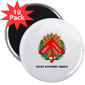 101SG - M01 - 01 - 101st Support Group with Text - 2.25" Magnet (10 pack)