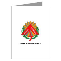 101SG - M01 - 02 - 101st Support Group with Text - Greeting Cards (Pk of 20) - Click Image to Close