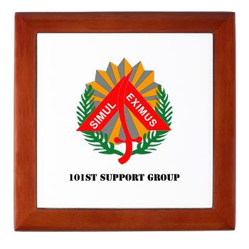 101SG - M01 - 03 - 101st Support Group with Text - Keepsake Box