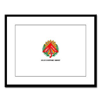 101SG - M01 - 02 - 101st Support Group with Text - Large Framed Print