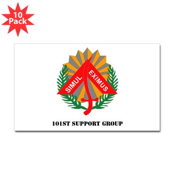101SG - M01 - 01 - 101st Support Group with Text - Sticker (Rectangle 10 pk)
