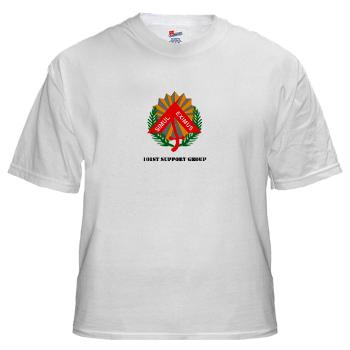 101SG - A01 - 04 - 101st Support Group with Text - White t-Shirt