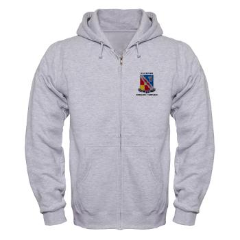 103MIB - A01 - 03 - DUI - 103rd Military Intelligence Battalion with Text - Zip Hoodie