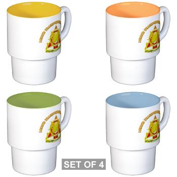 1052TC - M01 - 03 - 1052nd Transportation Company With Text - Stackable Mug Set (4 mugs)