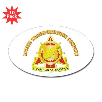 1052TC - M01 - 01 - 1052nd Transportation Company With Text - Sticker (Oval 10 pk) - Click Image to Close