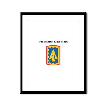 108ADAB - M01 - 02 - SSI - 108th Air Defernse Artillery Brigade with Text - Framed Panel Print