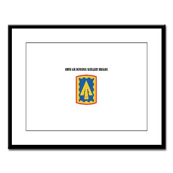 108ADAB - M01 - 02 - SSI - 108th Air Defernse Artillery Brigade with Text - Large Framed Print