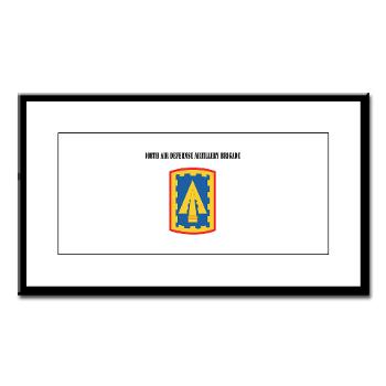 108ADAB - M01 - 02 - SSI - 108th Air Defernse Artillery Brigade with Text - Small Framed Print