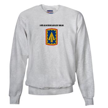 108ADAB - A01 - 03 - SSI - 108th Air Defernse Artillery Brigade with Text - Sweatshirt