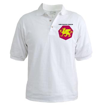 108TC - A01 - 04 - SSI - 108th Training Command with Text - Golf Shirt - Click Image to Close