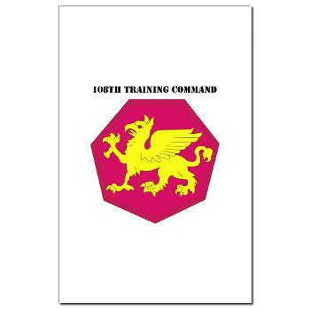 108TC - M01 - 02 - SSI - 108th Training Command with Text - Mini Poster Print