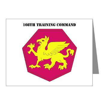 108TC - M01 - 02 - SSI - 108th Training Command with Text - Note Cards (Pk of 20)