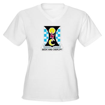 109MIB - A01 - 04 - DUI - 109th Military Intelligence Bn - Women's V-Neck T-Shirt