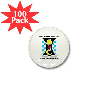 109MIB - M01 - 01 - DUI - 109th Military Intelligence Bn with Text - 3.5" Button (100 pack)