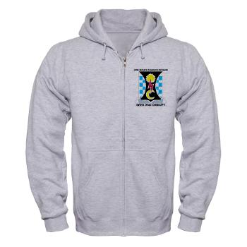109MIB - A01 - 03 - DUI - 109th Military Intelligence Bn with Text - Zip Hoodie - Click Image to Close