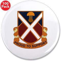 10BSB - M01 - 01 - DUI - 10th Brigade - Support Battalion 3.5" Button (100 pack)