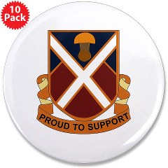 10BSB - M01 - 01 - DUI - 10th Brigade - Support Battalion 3.5" Button (10 pack)