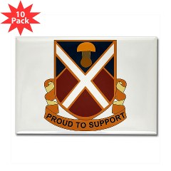 10BSB - M01 - 01 - DUI - 10th Brigade - Support Battalion Rectangle Magnet (10 pack) - Click Image to Close