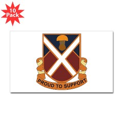 10BSB - M01 - 01 - DUI - 10th Brigade - Support Battalion Sticker (Rectangle 10 pk)