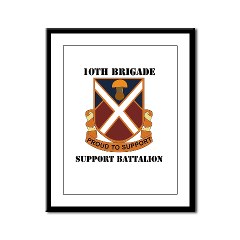 10BSB - M01 - 02 - DUI - 10th Brigade - Support Battalion Framed Panel Print - Click Image to Close