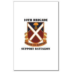 10BSB - M01 - 02 - DUI - 10th Brigade - Support Battalion with Text Mini Poster Print
