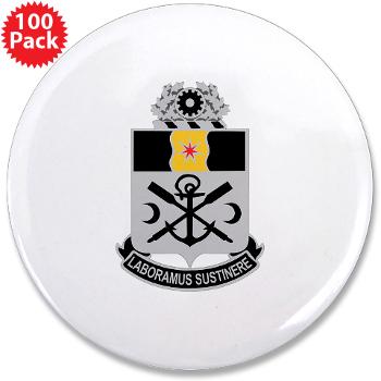 10EB - M01 - 01 - DUI - 10th Engineer Battalion - 3.5" Button (100 pack)