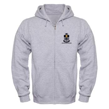 10EB - A01 - 03 - DUI - 10th Engineer Battalion with Text - Zip Hoodie