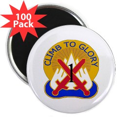 10MTN1BCTW - M01 - 01 - DUI - 1st BCT - Warrior with Text - 2.25" Magnet (100 pack) - Click Image to Close