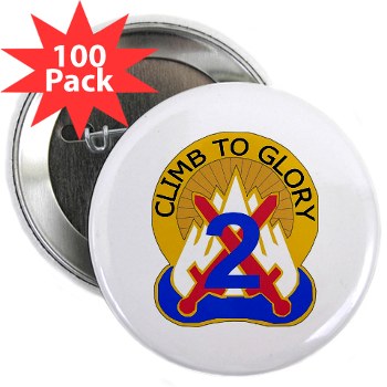 10MTN2BCTC - M01 - 01 - DUI - 2nd BCT - Commandos - 2.25" Button (100 pack) - Click Image to Close