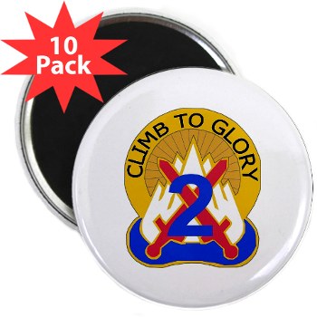 10MTN2BCTC - M01 - 01 - DUI - 2nd BCT - Commandos - 2.25" Magnet (10 pack) - Click Image to Close