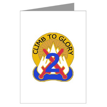 10MTN2BCTC - M01 - 02 - DUI - 2nd BCT - Commandos - Greeting Cards (Pk of 20)