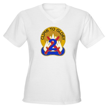 10MTN2BCTC - A01 - 04 - DUI - 2nd BCT - Commandos - Women's V-Neck T-Shirt