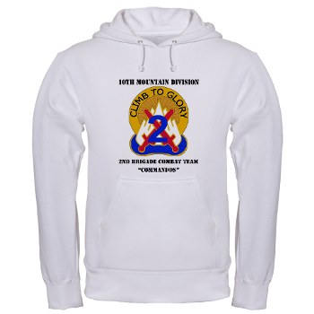 10MTN2BCTC - A01 - 03 - DUI - 2nd BCT - Commandos with Text - Hooded Sweatshirt