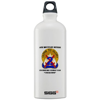 10MTN2BCTC - M01 - 03 - DUI - 2nd BCT - Commandos with Text - Sigg Water Bottle 1.0L