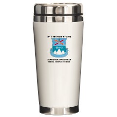 10MTN2BCTCSTB - M01 - 03 - DUI - 2nd BCT - Special Troops Bn with Text Ceramic Travel Mug