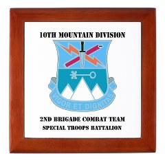 10MTN2BCTCSTB - M01 - 03 - DUI - 2nd BCT - Special Troops Bn with Text Keepsake Box