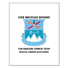 10MTN2BCTCSTB - M01 - 02 - DUI - 2nd BCT - Special Troops Bn with Text Small Poster - Click Image to Close
