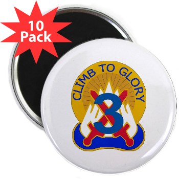10MTN3BCTS - M01 - 01 - DUI - 3rd BCT - Spartans - 2.25" Magnet (10 pack) - Click Image to Close
