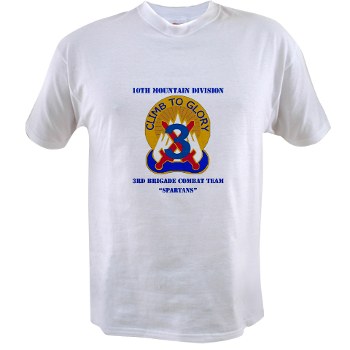 10MTN3BCTS - A01 - 04 - DUI - 3rd BCT - Spartans with Text - Value T-shirt