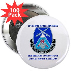 10MTN3BCTSTB - M01 - 01 - DUI - 3rd BCT - Special Troops Bn with Text - 2.25" Button (100 pack)