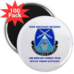 10MTN3BCTSTB - M01 - 01 - DUI - 3rd BCT - Special Troops Bn with Text - 2.25" Magnet (100 pack)